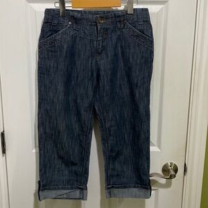 Point Zero Nicole Benisti Women’s denim capris size 8 Y2K Retro Spring